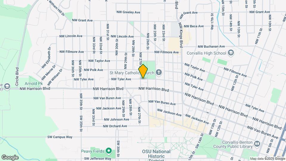 2658 NW Tyler Ave Map and Location Details