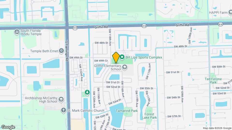 11655 SW 50th St Map and Location Details