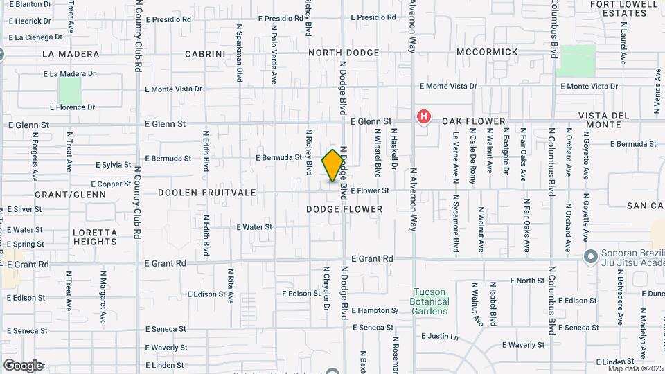 3639 E Flower St-Unit -A Map and Location Details