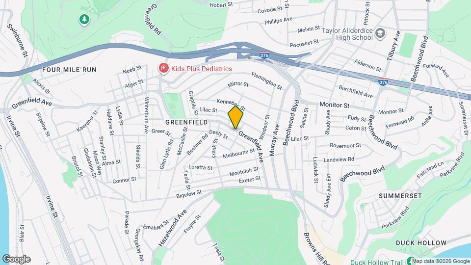 940 Greenfield Ave Mapa y Detalles de la Ubicación