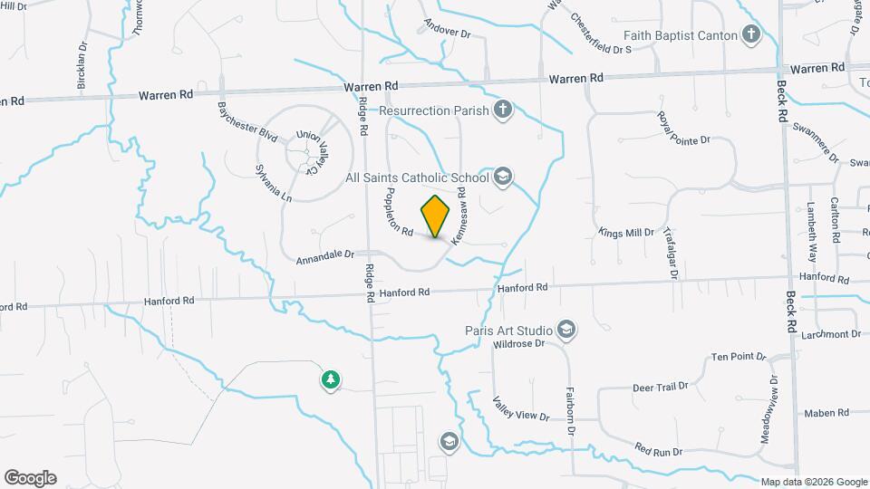 6573 Poppleton Rd Map and Location Details