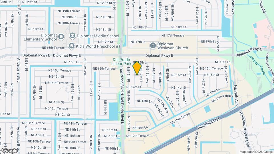 1421 NE 17th Ave Mapa y Detalles de la Ubicación