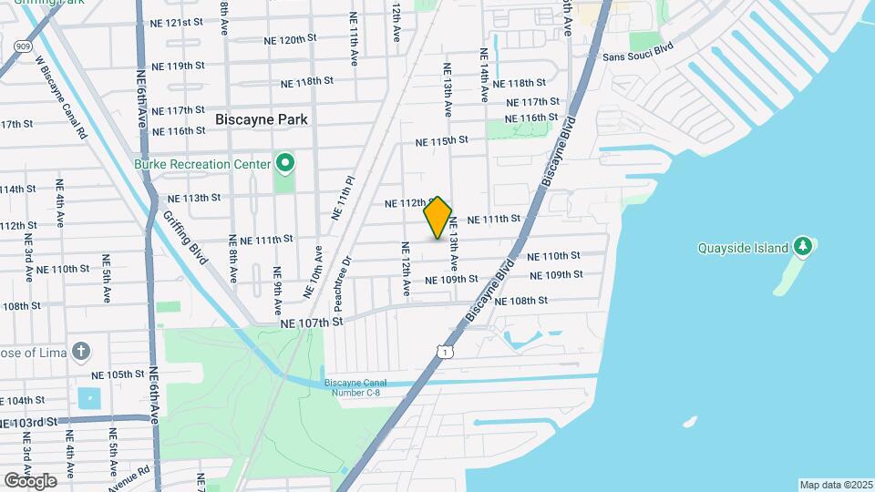 1256 NE 110th Ter Mapa y Detalles de la Ubicación
