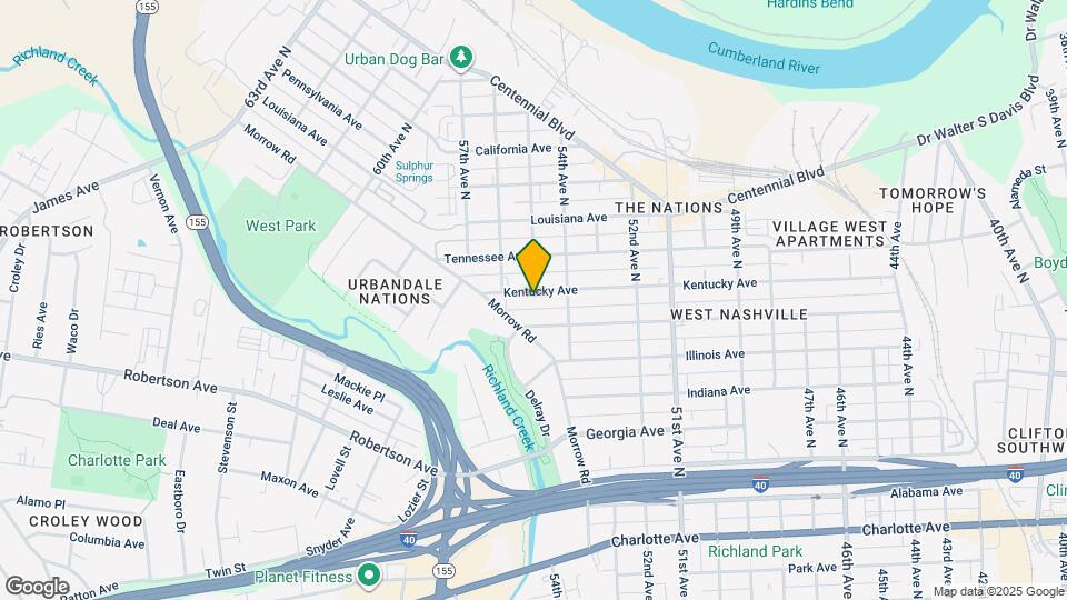 5421 Kentucky Ave Map and Location Details