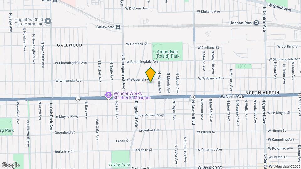 1641 N Merrimac Ave Map and Location Details