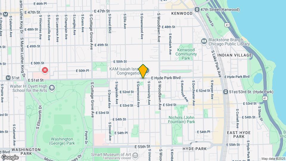1047-1059 E Hyde Park Blvd Map and Location Details
