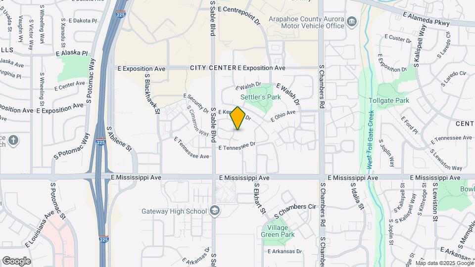 962 S Dearborn Way Map and Location Details