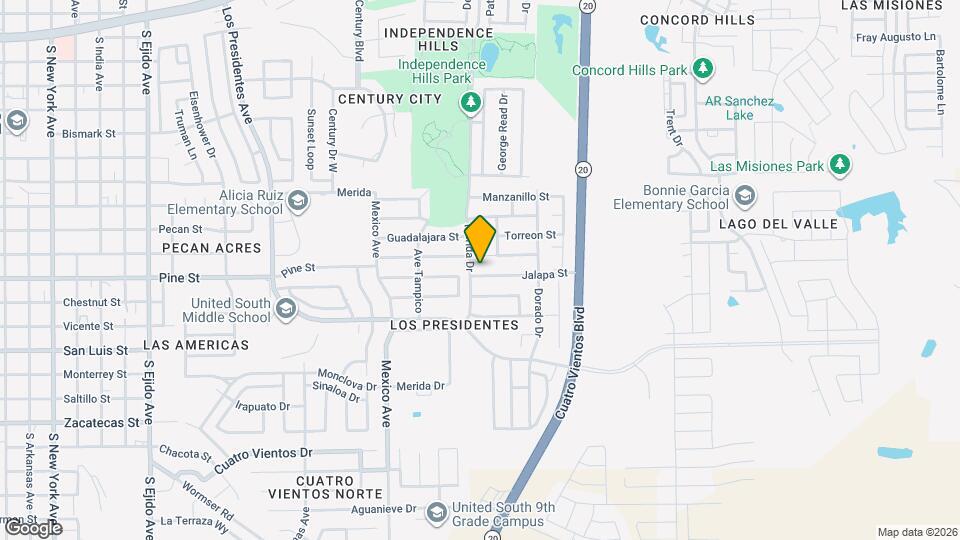 4104 Jalapa St Map and Location Details