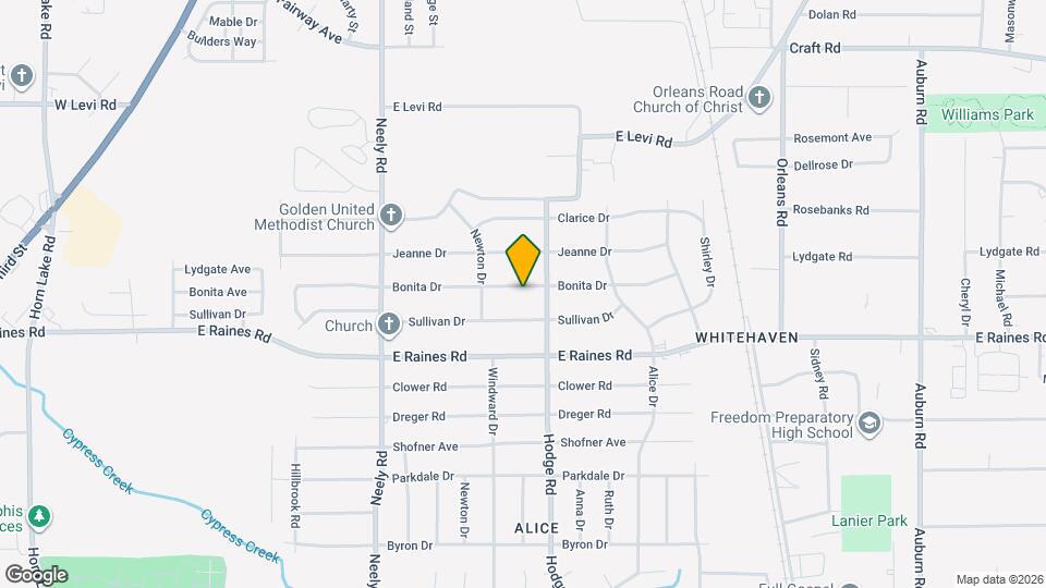 401 Bonita Dr Map and Location Details