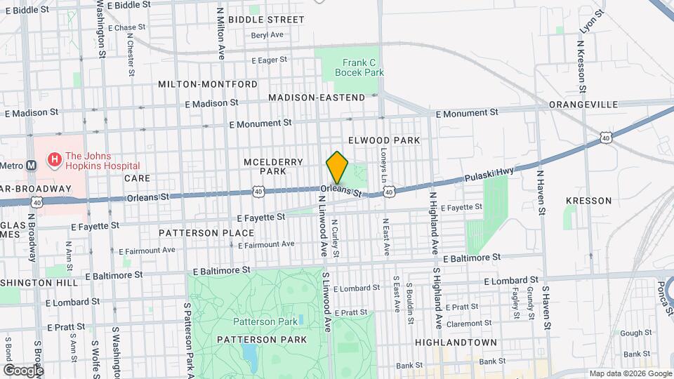 229 N Curley St Map and Location Details