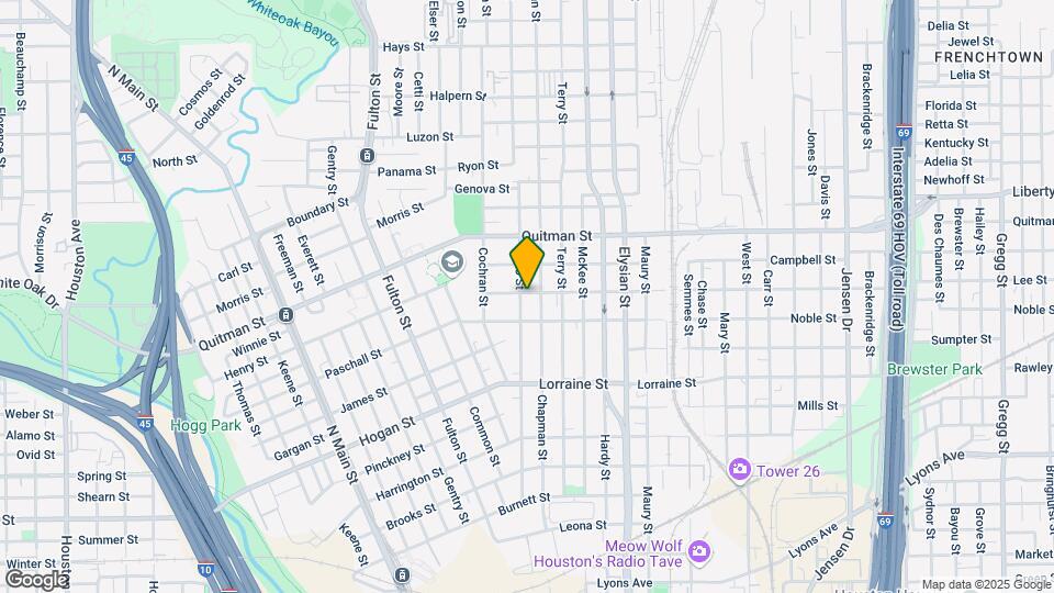 2124 Gano St, Unit D Map and Location Details