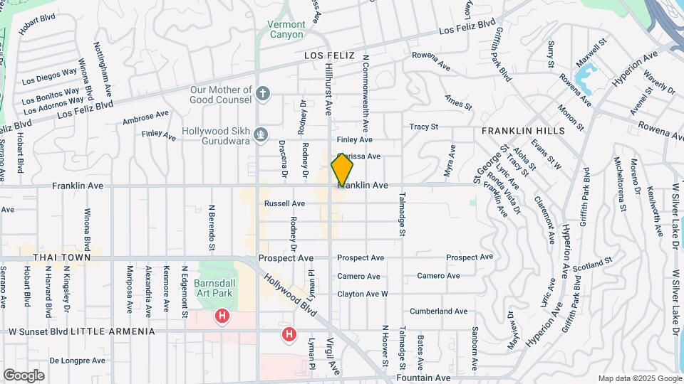 Franklin Vista Apartments Mapa y Detalles de la Ubicación