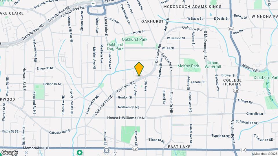 1339 Oakview Rd Map and Location Details