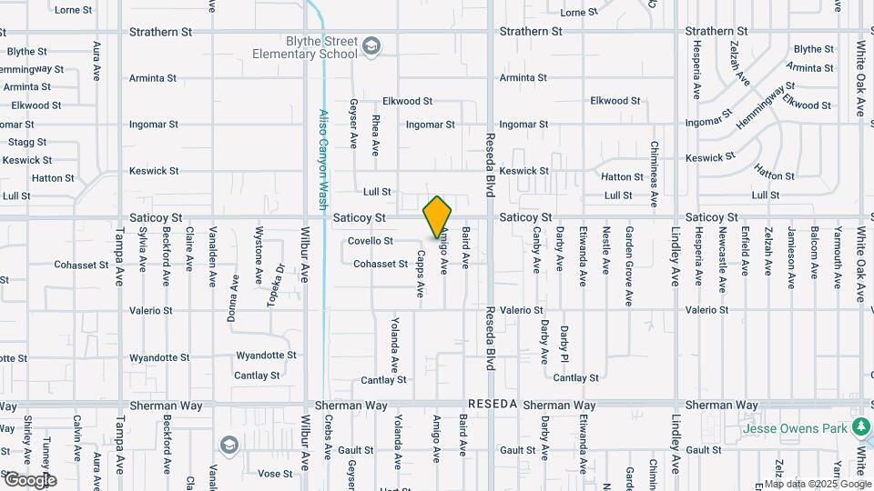 7521 Amigo Ave Map and Location Details