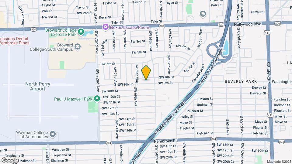 6871 SW 9th St Map and Location Details