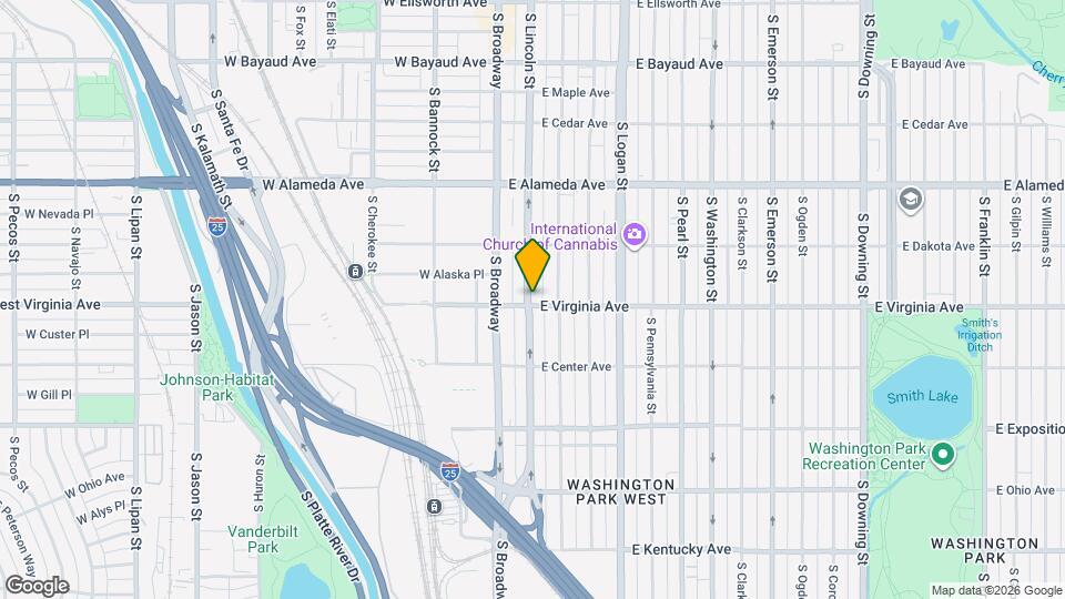 490 S Lincoln St Map and Location Details