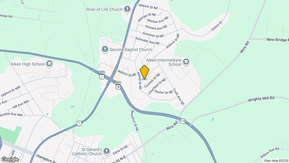 1112 Alderman St NE Mapa y Detalles de la Ubicación