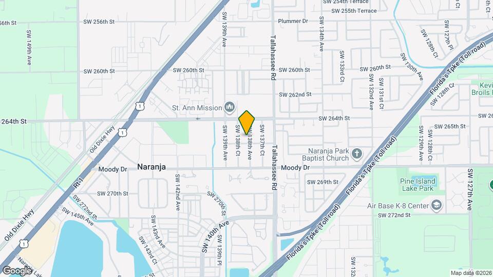 26524 SW 138th Ave Map and Location Details