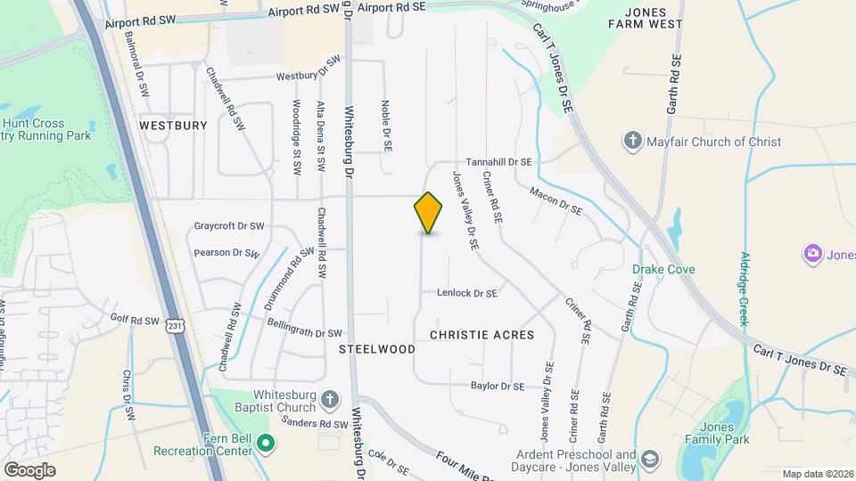820 Tannahill Dr SE Mapa y Detalles de la Ubicación