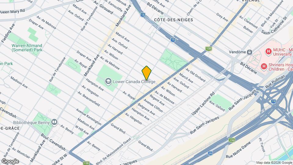 5782 De La Côte-Saint-Antoine Ch Map and Location Details