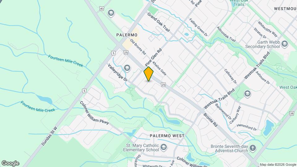 3087 Highbourne Crescent Map and Location Details