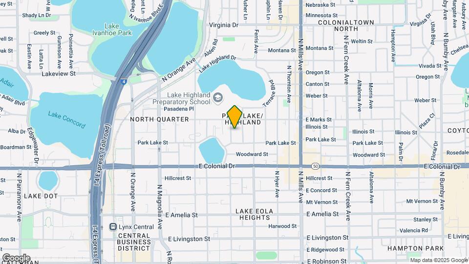 825 Kenilworth Terrace Map and Location Details