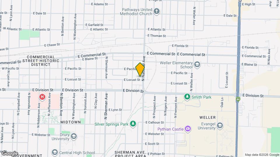 1131 E Locust St Map and Location Details