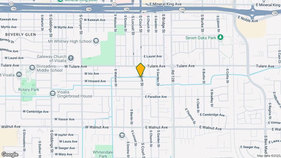1303 S Court St Mapa y Detalles de la Ubicación