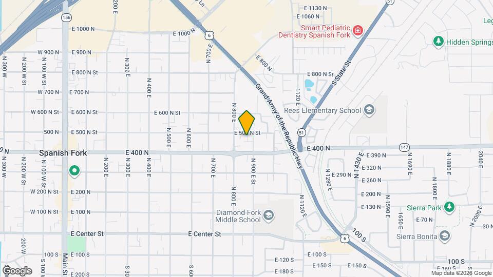 864 E 500 N, Unit 864 Mapa y Detalles de la Ubicación