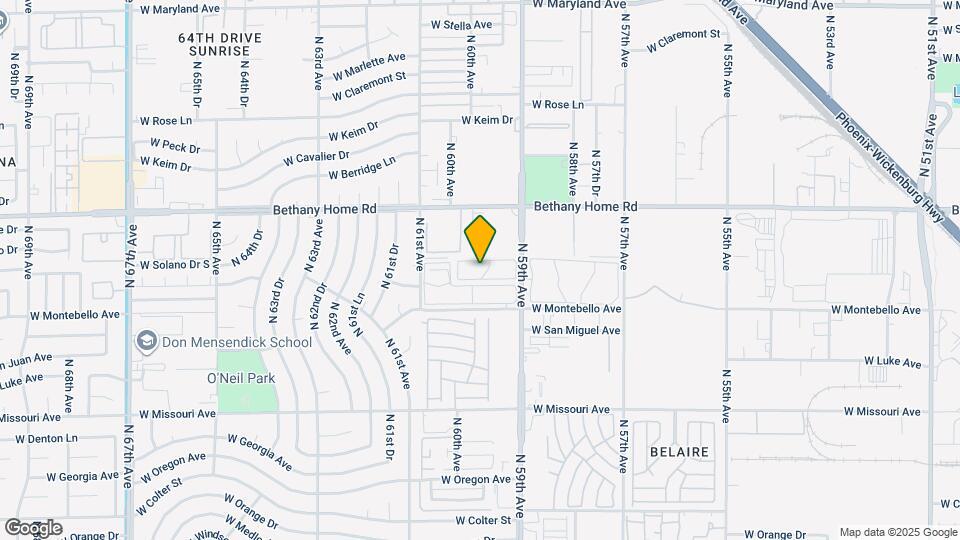 5750 N 59th Ave, Unit 2 Map and Location Details