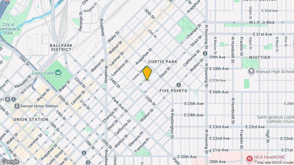 832 26th St Map and Location Details