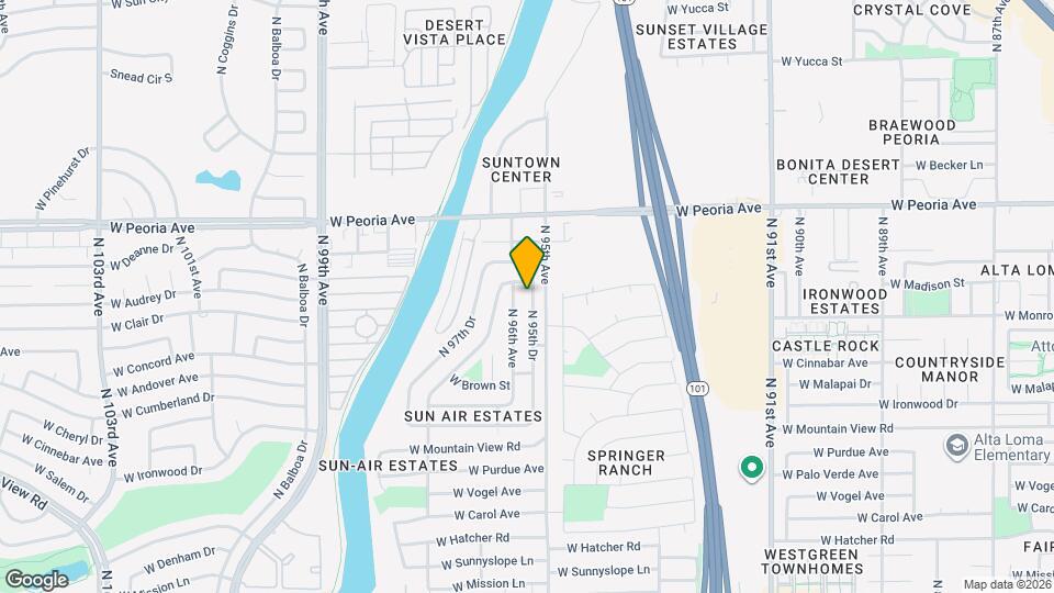 10302 N 95th Dr Map and Location Details