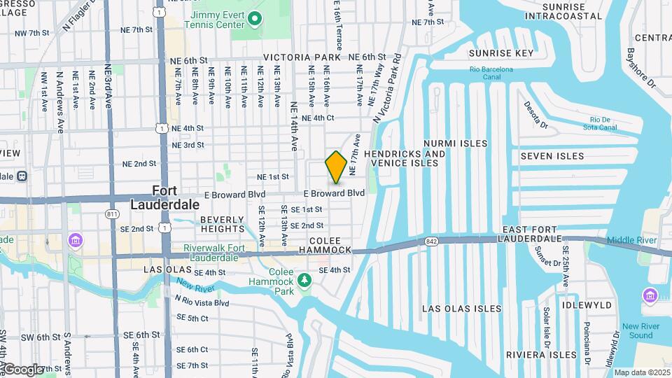 1610 NE 1st St Map and Location Details