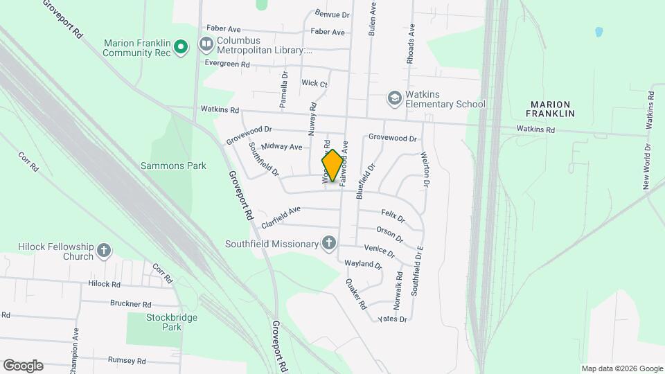 1382 Southfield Dr S Map and Location Details