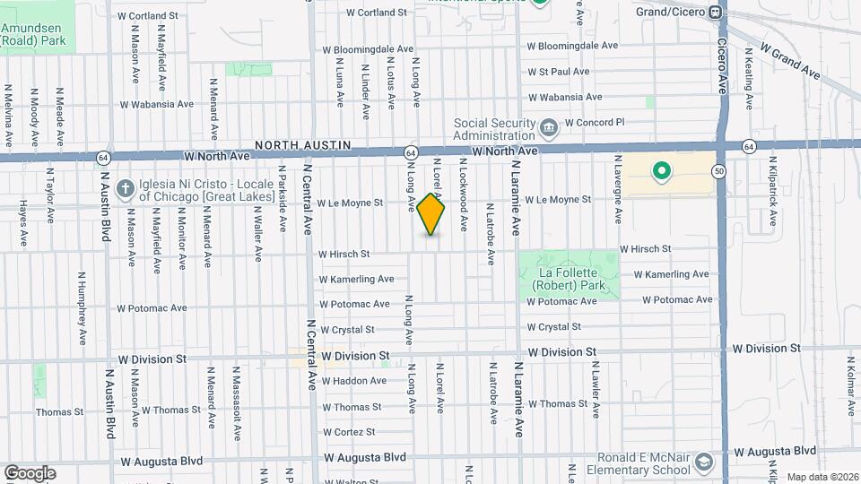 5345 W Hirsch St, Unit 2 Map and Location Details