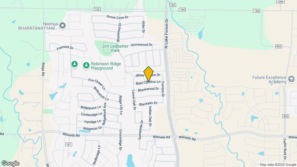 5105 Bald Cypress Ln Map and Location Details