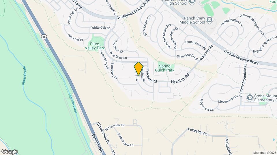 10482 Hyacinth St Mapa y Detalles de la Ubicación