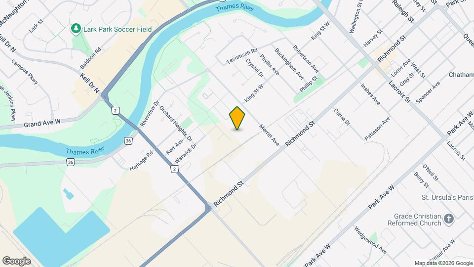 Avalon Churchill Park Map and Location Details