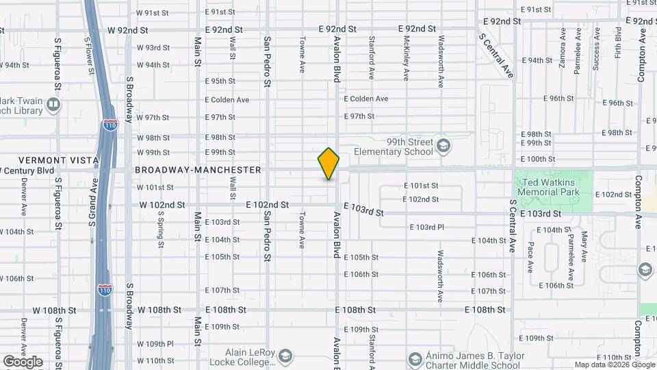 447 E 101st St Map and Location Details