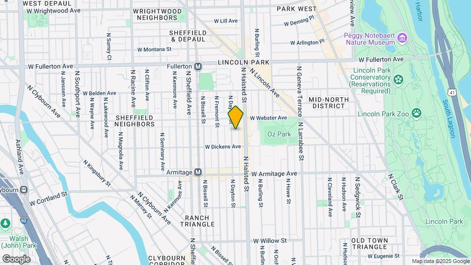 2129 N Dayton St Map and Location Details