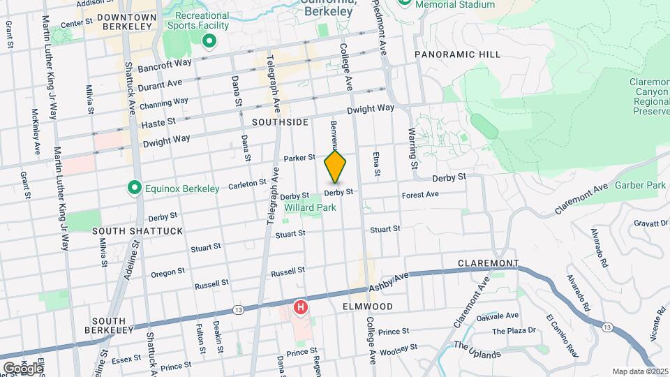 2644 Benvenue Ave, Unit Large Flat in the Elmwood Map and Location Details
