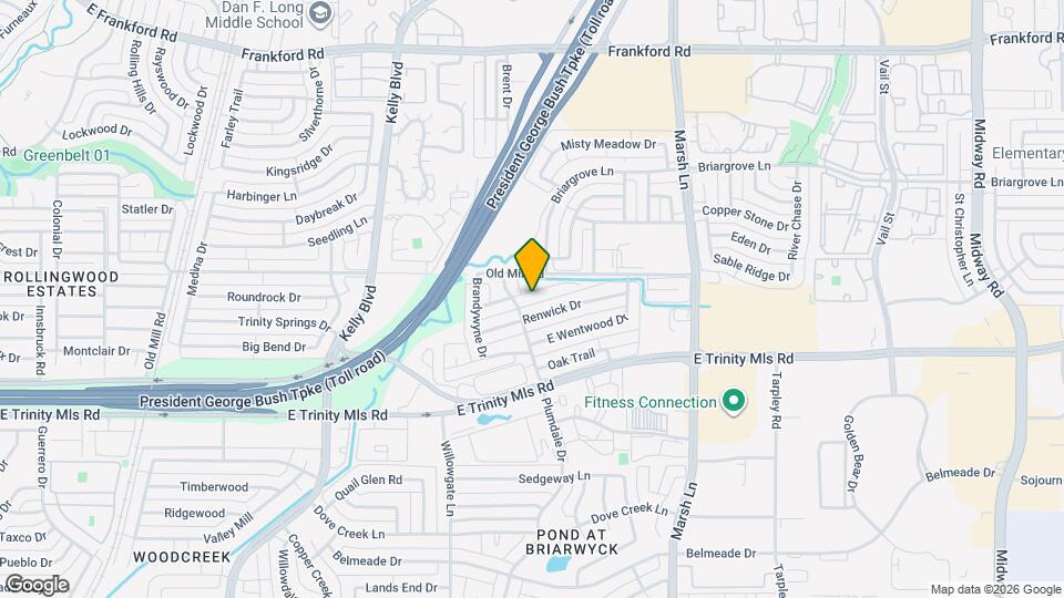 2704 Winding Creek Dr Map and Location Details