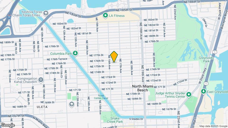 1645 NE 175th St Map and Location Details