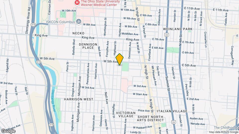 1209 Hunter Ave Map and Location Details