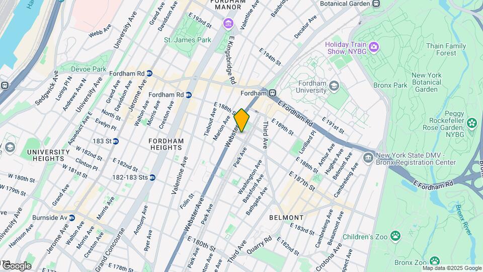 415 E 187th St Map and Location Details