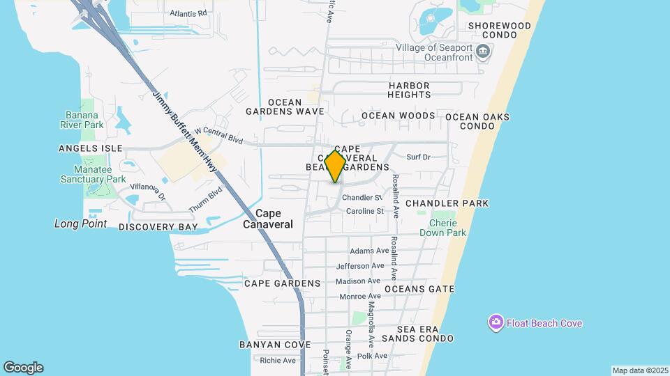 8202 Canaveral Blvd Map and Location Details