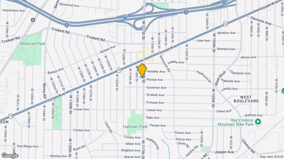 3418 W 117th St Map and Location Details