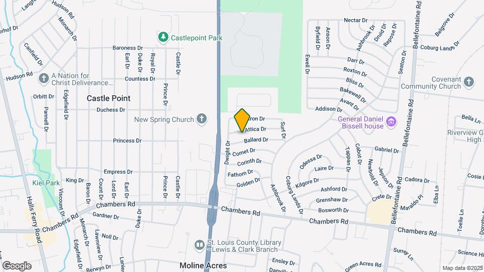 1520 Attica Dr Map and Location Details
