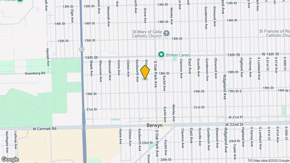 1820 Grove Ave Map and Location Details