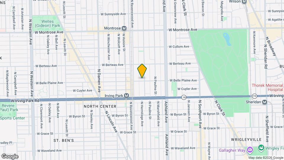 1750 W Belle Plaine Ave Map and Location Details